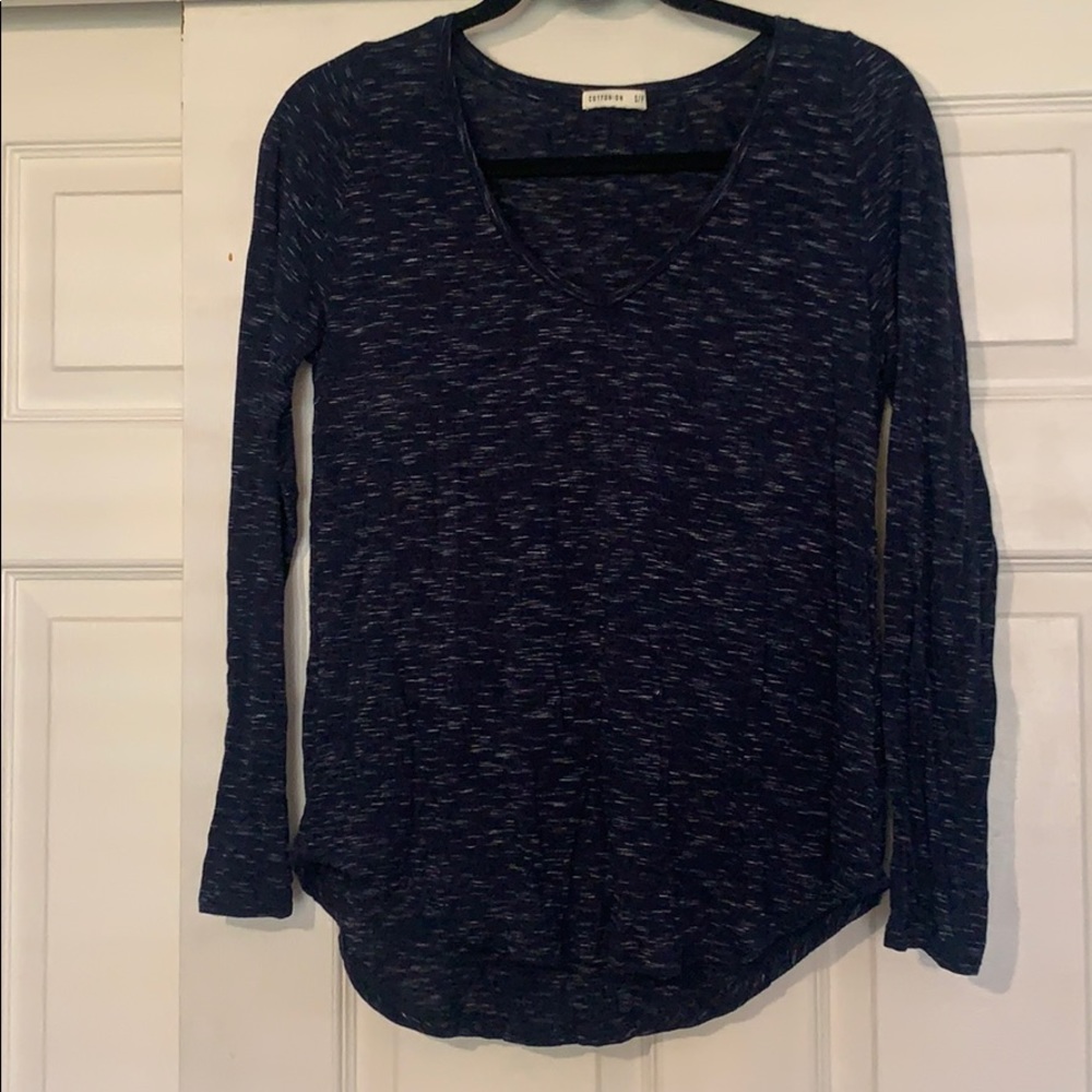 cotton on navy long sleeve